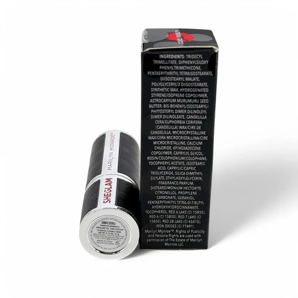 Marilyn Monroe The Icon Lipstick in XOXO Marilyn 0.12 oz 3.5g Red Lip Sheglam
